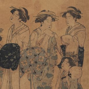 Кацукава Сюнтё, 1726-1792 гг. Гравюра бедзин-га(изображения красавиц)