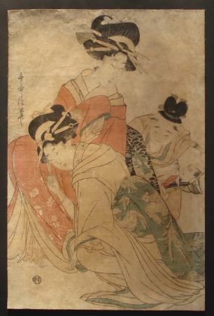 Китагава Утамаро (Kitagawa Utamaro), 1753–1806 гг. Гравюра бэдзин-е (bejin-e)