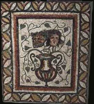 Мозаика с изображением Вакха и Силена