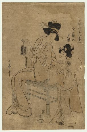 Китагава Утамаро, 1753–1806 гг. Гравюра бэдзин-га - изображения красавиц